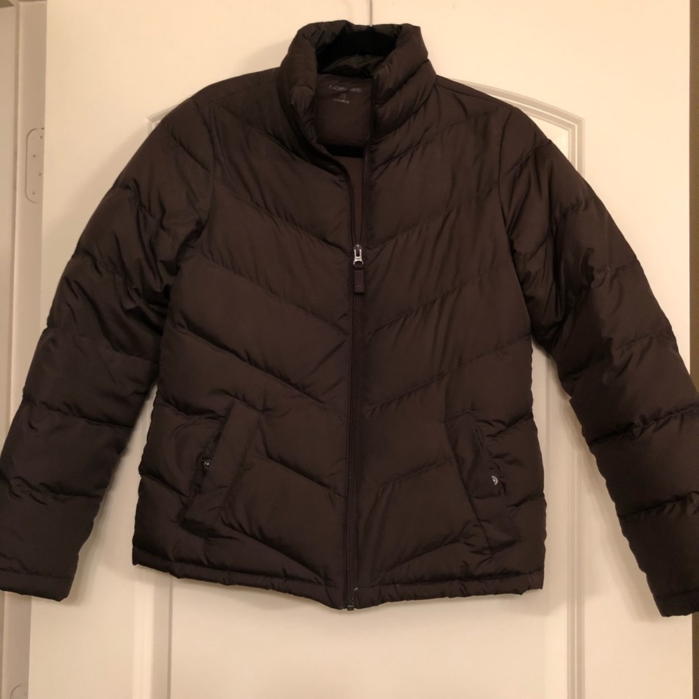 Lands End Dark Brown XS Puffy Jacket.